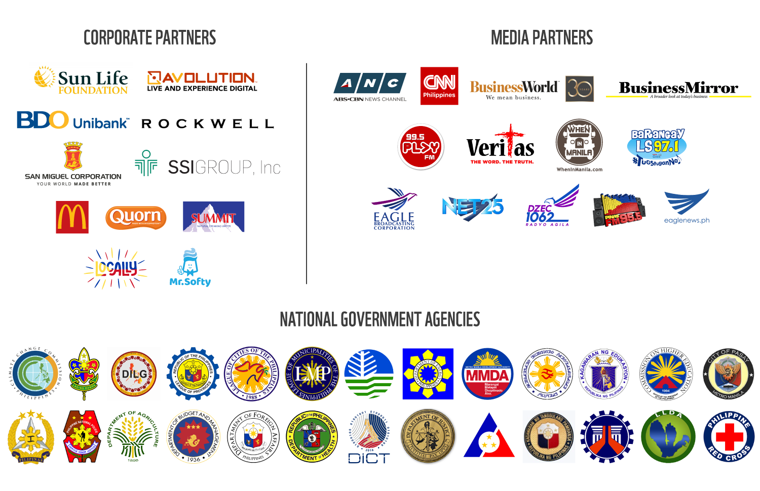 Earth Hour 2018 Partners Logos for Website