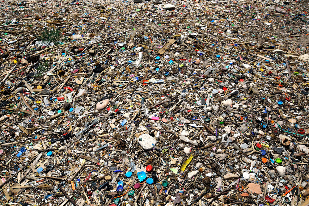 Plastic waste on a beach in the Greece

The Mediterranean Sea is today one of the seas with the highest levels of plastic pollution in the world.
Europe is the second largest plastics producer in the world, after China, dumping 150,000-500,000 tonnes of macroplastics and 70,000-130,000 tonnes of microplastics in the sea every year. 
Large plastic pieces injure, suffocate and often kill marine animals, including protected and endangered species, such as sea turtles. But it is the microplastics, smaller and more insidious fragments that reach record levels in the Mediterranean Sea: the concentration of microplastics is almost four times higher than in the “plastic island” found in the North Pacific Ocean. By entering the food chain, these fragments not only threaten an increasing number of animal species, but also human health. 
WWF Italy released a report focusing on Plastics in the Mediterranean on the 8th June and WWF UK supported through a media package. This package will consists of photography and footage focusing on the following areas:
•	Plastic and species
•	Plastic in the ocean
•	Plastic on beaches
•	Plastic in the food chain