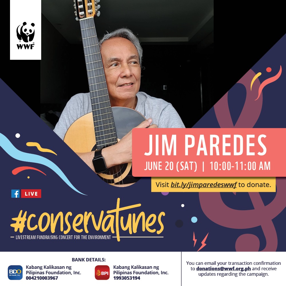 <h1>Jim Paredes</h1><p>Jim Paredes is a veteran-musician, producer, writer, and activist. </p>
<p style="text-align: right;"><a href="https://support.wwf.org.ph/jim-paredes-2/" target="_blank" rel="noopener noreferrer">Read More &gt;</a></p>