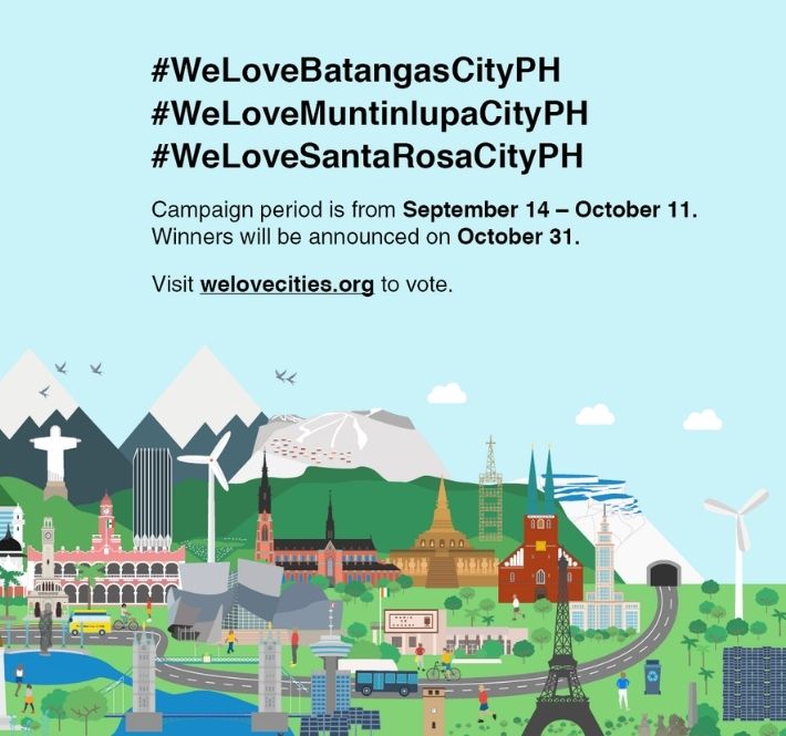 <h1>Muntinlupa, Santa Rosa, and Batangas City represent the Philippines in We Love Cities 2020</h1>
<p>The Philippine cities of Batangas and Muntinlupa are in the running for this year’s leg of the World Wide Fund for Nature /p>
<p style="text-align: right;"><a href="https://support.wwf.org.ph/resource-center/story-archives-2020/we-love-cities-launch/" target="_blank" rel="noopener noreferrer">Read More &gt;</a></p>